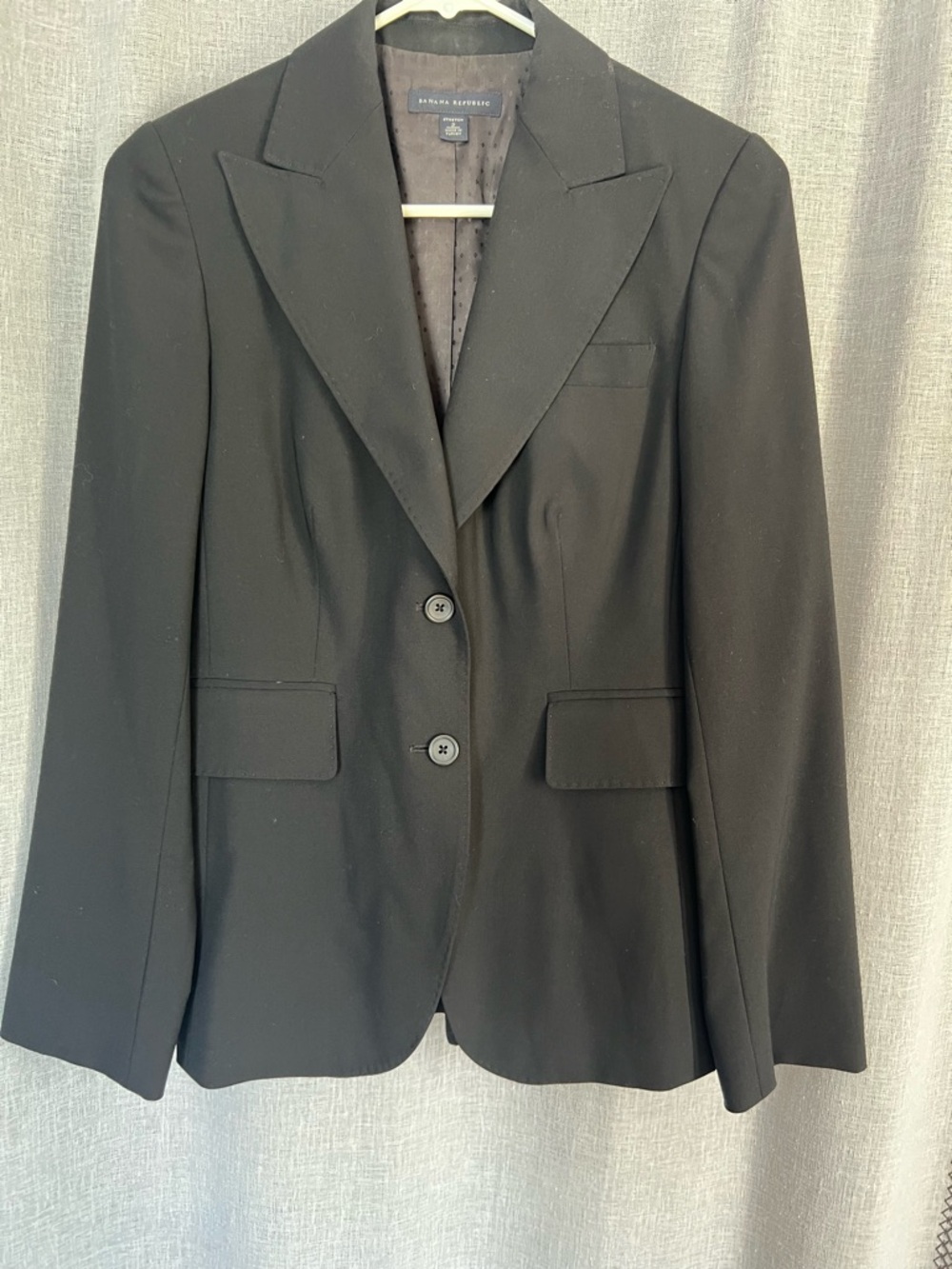 Banana Republic Black Women's Two-Button Tailored Blazer